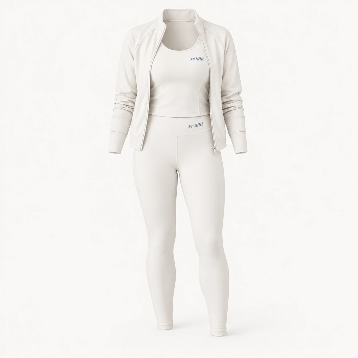 Conjunto de vestuário SERUNA na cor Branco suave, foto principal